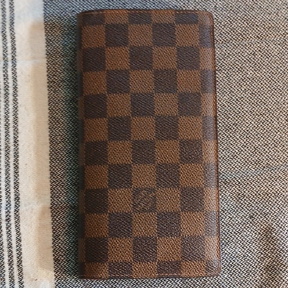 Authentic Louis Vuitton Monogram Damier Porte Feiulle Brazza - Picture 1 of 16